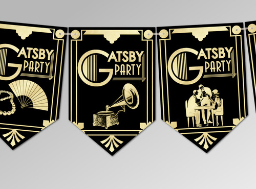 Vintage gatsby party - gatsby, deco