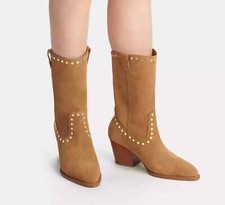 Coach Pheobe Suede Mid Heel