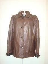 Woodland leather  women's real soft  leather jacket brown  UK 10-12 EU 38-40