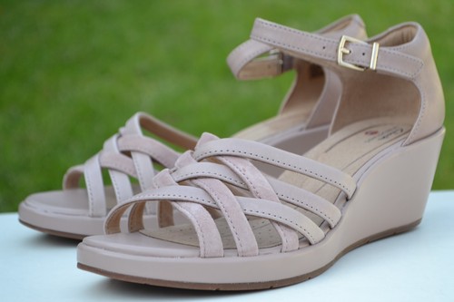 Clarks ladies wedge sandals - clarks,