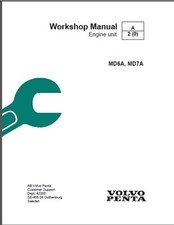 Volvo Penta MD6A / MD7A Marine Diesel Motor Service Manual on a CD
