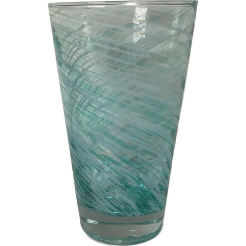 Hand blown glass - copper, blue