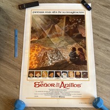 Rare & Original 1978 LORD OF THE RINGS Cinema Movie Poster LINEN BACKED Tolkien 