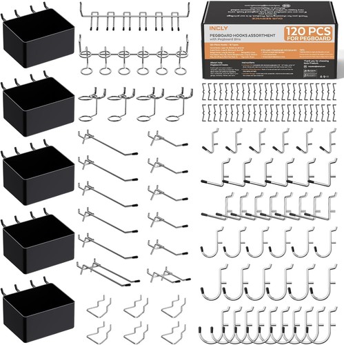 Incly 120pcs pegboard - incly,