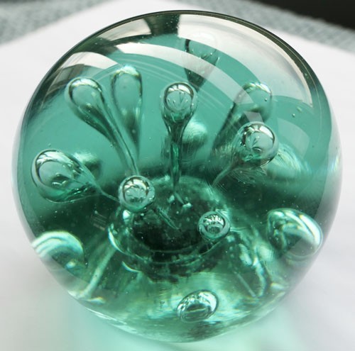Victorian green bottle - green, glass