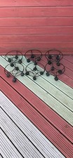 6x Metal HEAVY DUTY FLOWER POT STAND (25cm)