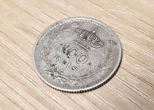 Portugese silver coin 100 - silver,