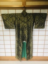 290 [Authentic & Vintage] Japanese Kimono Men's/Women's Robe Yukata Japan