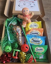 Cat Christmas Treat Gift Box Christmas Hamper Personalised Pet Present Kittens