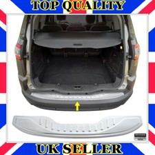 Chrome Rear Bumper Protector BRUSHED S.STEEL For FORD S-MAX 2006 to 2014