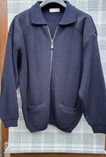 M and S Gents navy Full Zip
