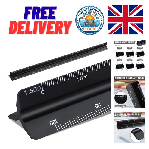 Triangular scale ruler 30cm - scale,