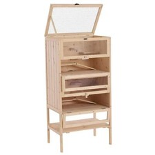 Pawhut hamster cage wooden - pawhut,