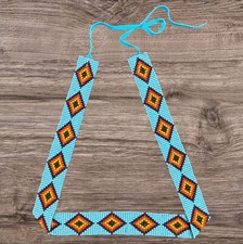 Beaded Hat Band Geometric