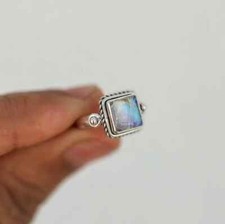 Rainbow Moonstone Gemstone 925