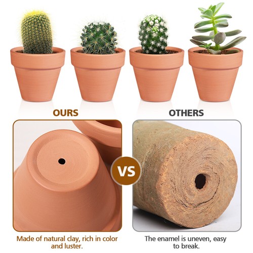 20x 8cm terracotta clay - terracotta,