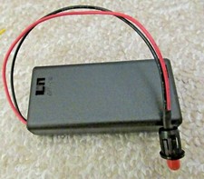 Dummy alarm RED - Flashing LED Light with AA battery box