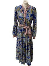 Boden Alba Viscose Maxi Dress Paisley Size UK 8R 1 RVB001