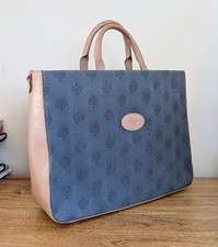 Vtg Genuine Mulberry Grab Tote
