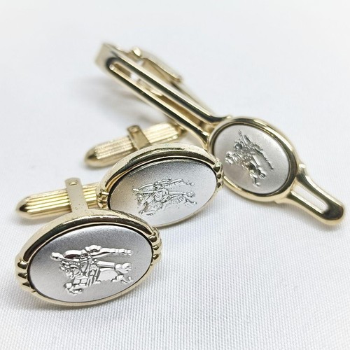Burberrys oval gold silver - gold,