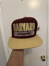 Vintage Adidas HARVARD University CRIMSON Snapback Trifoil Cap