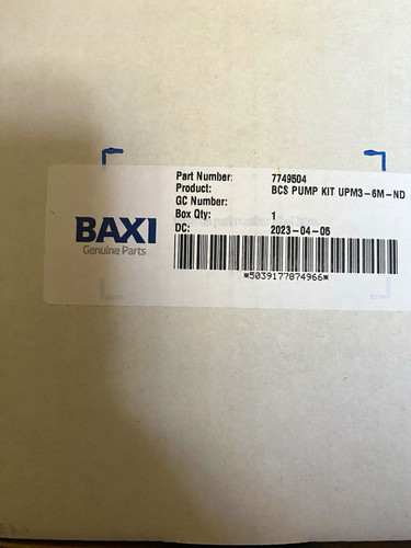 Genuine baxi circulator pump - baxi,