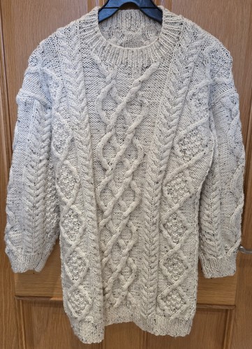 Ladies hand knitted arran - hand,