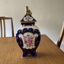 Royal Crown Derby Vase Cobalt