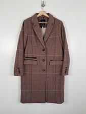 Joules Coat UK 16 Pink Brown