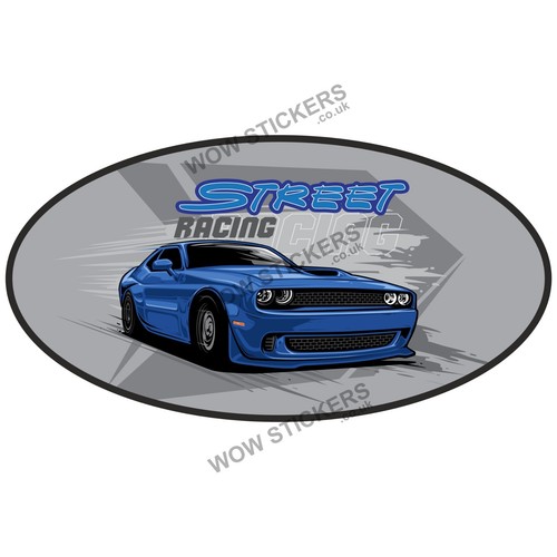 Car sticker street racing - car,