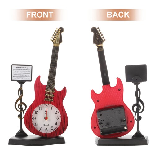 Guitar clock mantel clocks - clock,