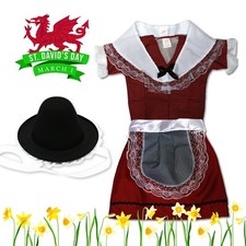 Welsh Girl Costume 5PCS Set -