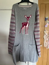 Fat Face Girls Red Deer Grey