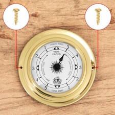 Brass Tide Clock with Silent