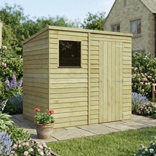 7x5 wooden garden - garden, overlap