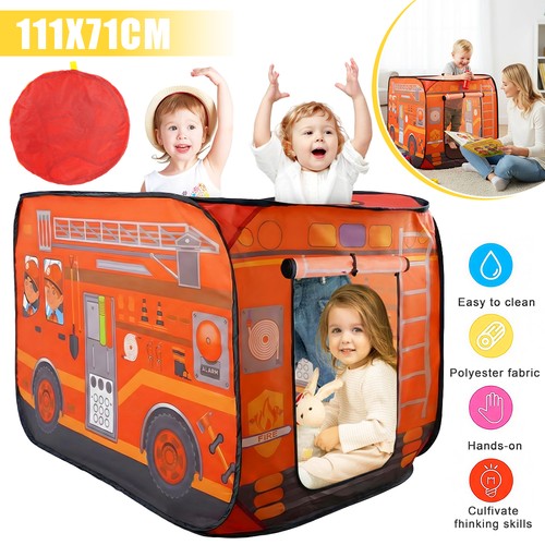 Kids fire truck - tent, house