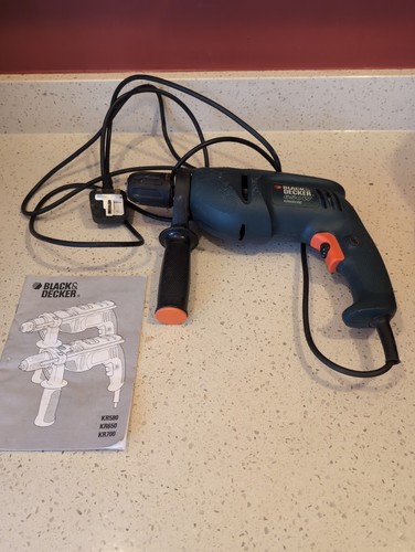 Black and decker drill - black,