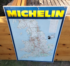 Large reproduced vintage 1968 Michelin metal advertising sign