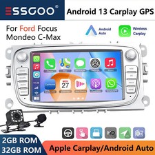 7" Car Stereo Android 13 Apple Carplay 2+32G For Ford Focus 2 MK2 S-Max GPS +CAM