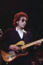 Bob Dylan plays a Fender Telecaster electric guitar on stage in 1974 Old Photo 4