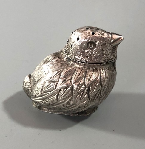 Edwardian silver chick - edwardian,