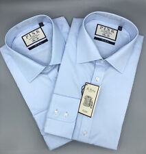 2 X Thomas Pink, Pale Blue Shirts, UK:17, EU:43, RRP:£115 each,   BNWT