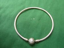 PANDORA PAVÉ SNOWFLAKE CLASP BANGLE - "UNIQUE AS YOU ARE"