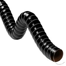Black Flexible Silicone Air Ducting Hose Cold Engine Intake Braking Feed Tube