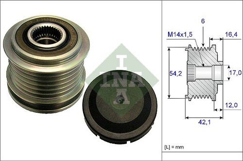 New alternator freewheel - alternator,