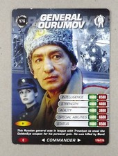 1 x 007 Spy card # 176 General Ourumov - Gottfried John