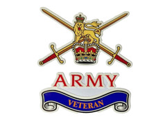 2 x ARMY VETERANS  EXTERNAL VINYL STICKERS .BRITISH ARMY  ANY TWO