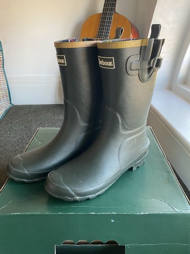 Barbour wellington boots green - boots,