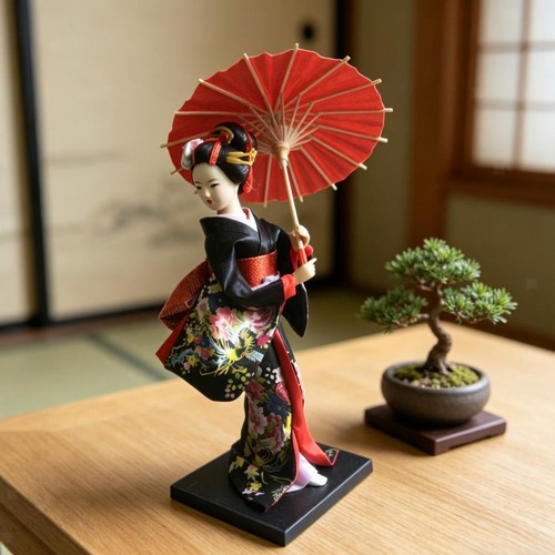 Japanese geisha kimono doll - japanese,