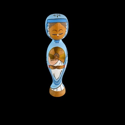 Vintage kokeshi virgin mary - kokeshi,